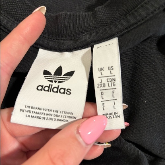 Adidas Three Striped Oversized Long Sleeve - Picture 8 of 8